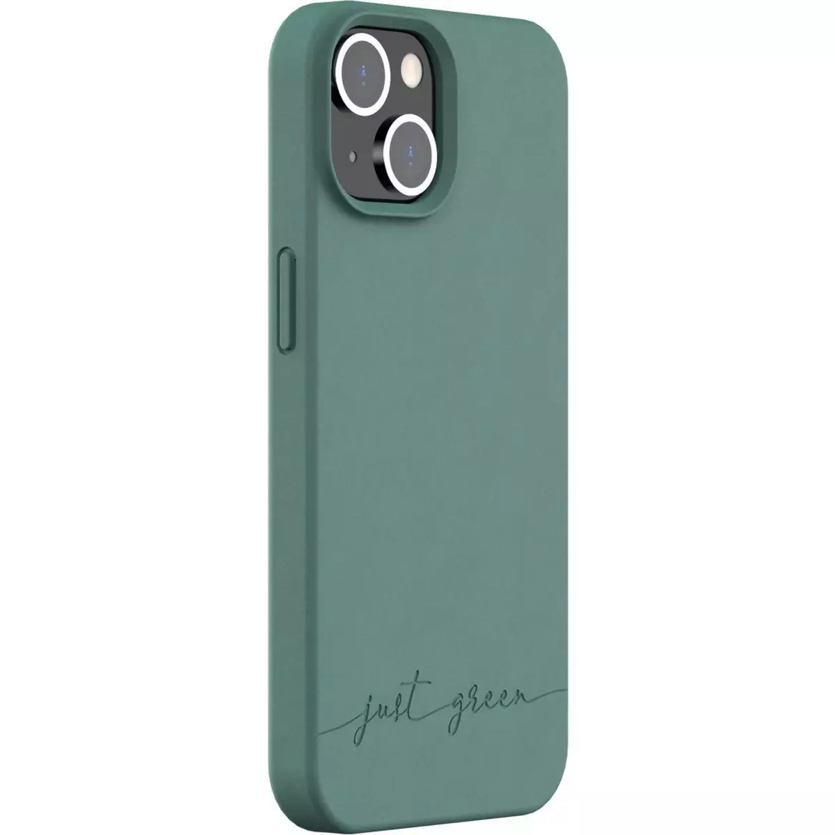 JUST GREEN Coque iPhone 14 Bio vert nuit