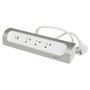 Voir la diapositive 3 : LEGRAND Rallonge d'angle 3x2P+T Surface et USB A+C avec cordon 1m - blanc/alu