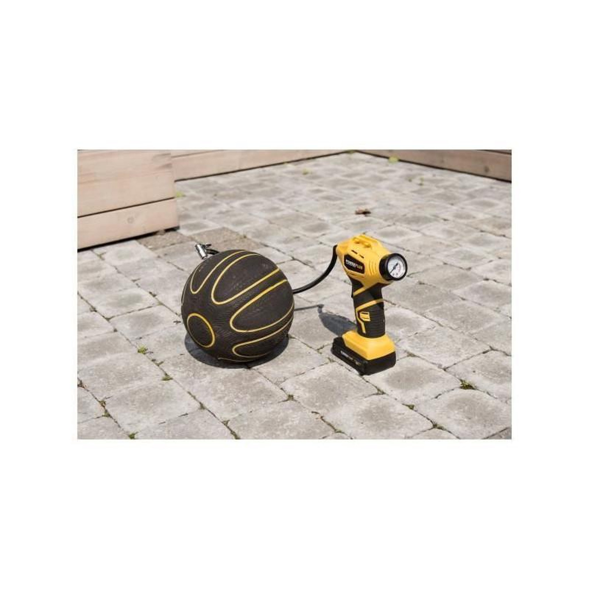 Voir la diapositive 2 : POWERPLUS POWERPLUS Pompe a air - 18 V