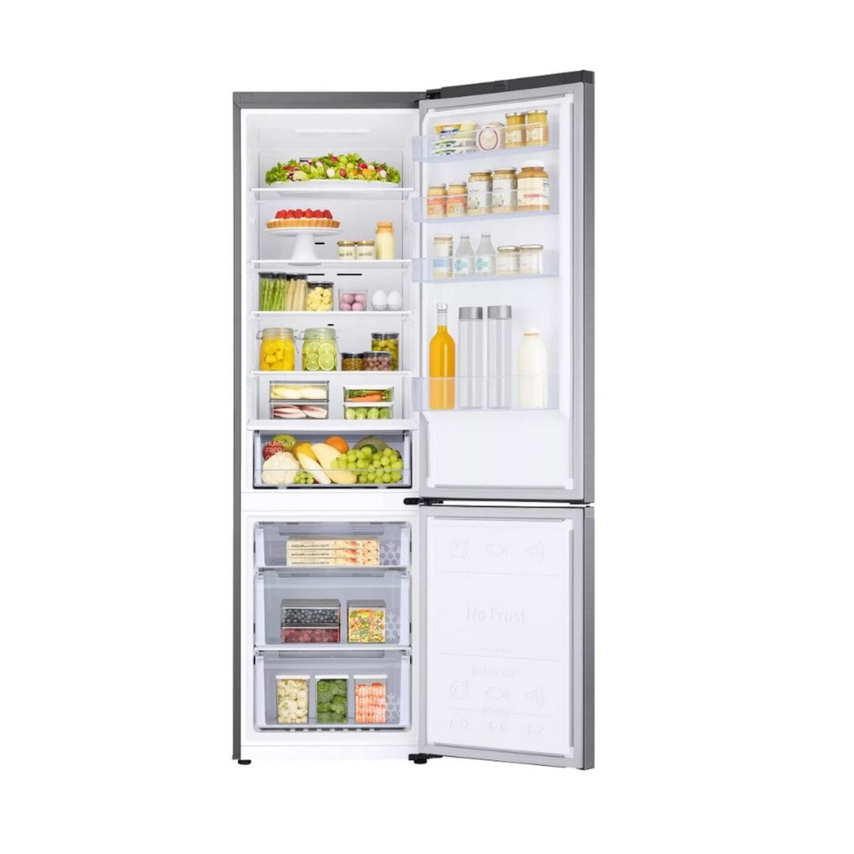 Samsung Réfrigérateur combinés 60cm 390l nofrost inox - RB38C600CS9