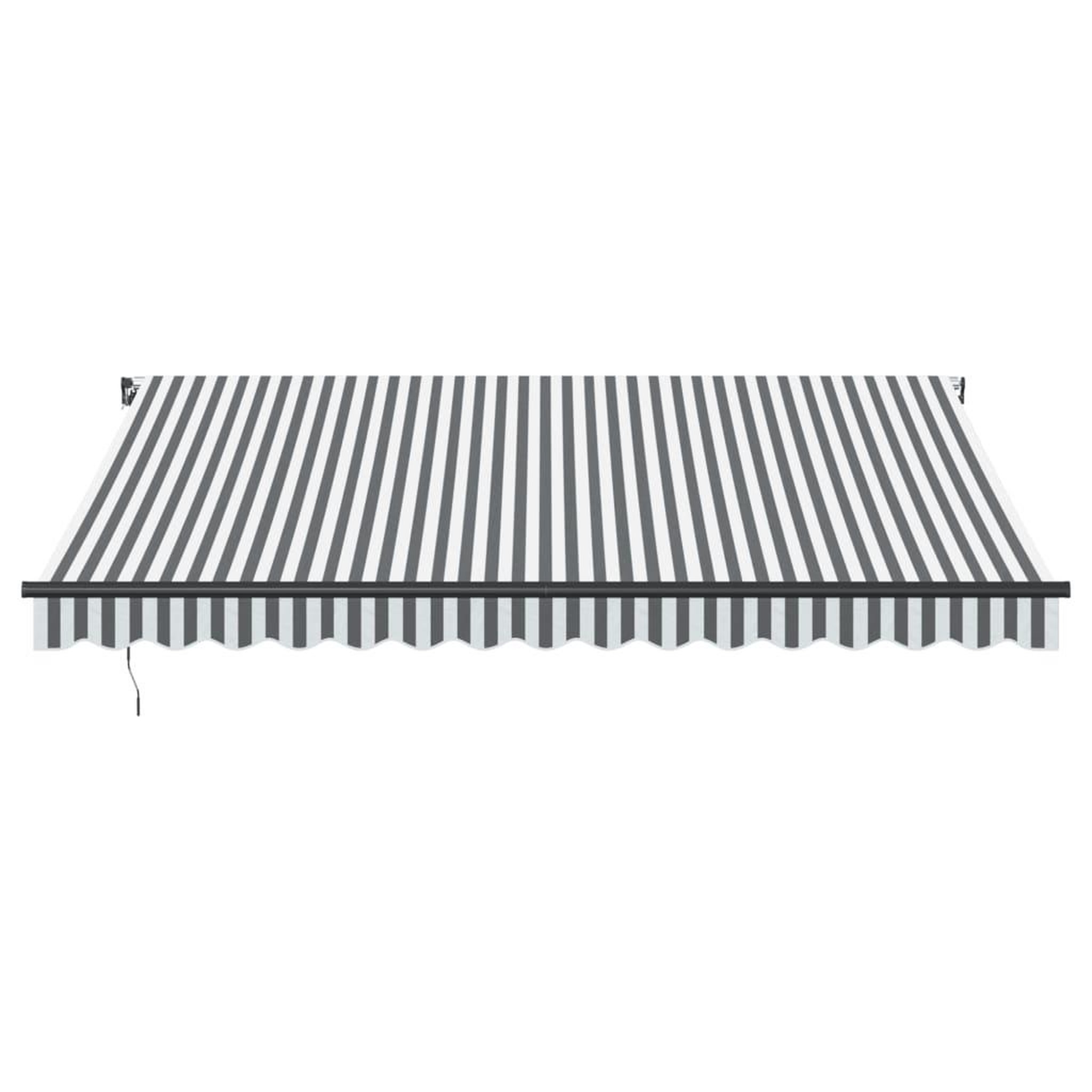 Voir la diapositive 4 : VIDAXL Auvent manuel retractable avec LED anthracite blanc 400x300 cm