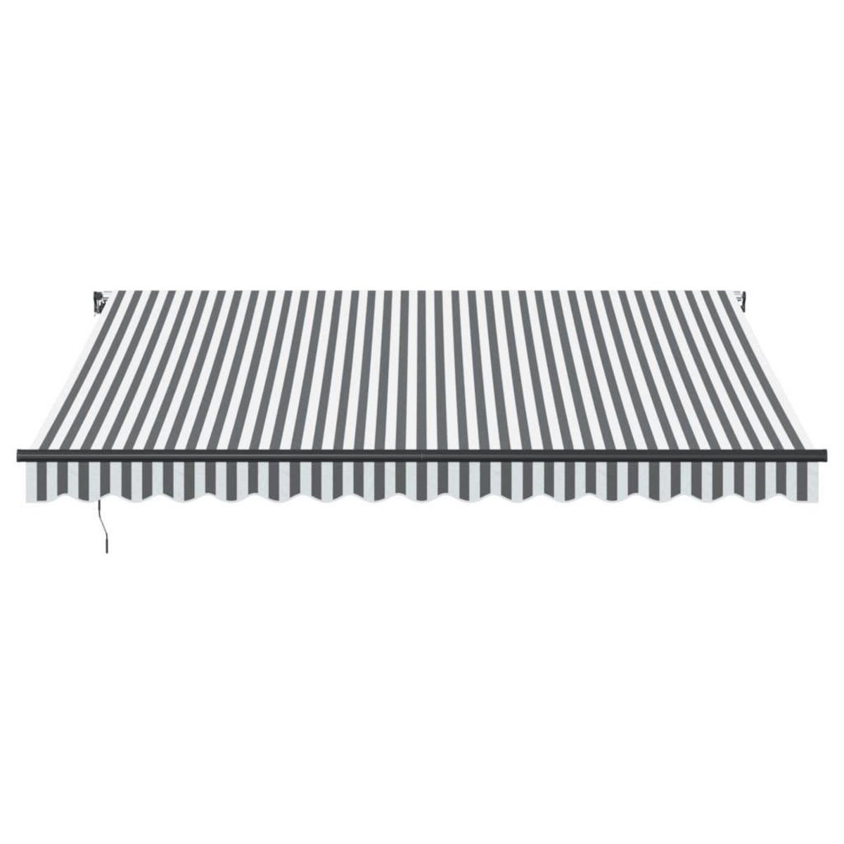 VIDAXL Auvent manuel retractable avec LED anthracite blanc 400x300 cm