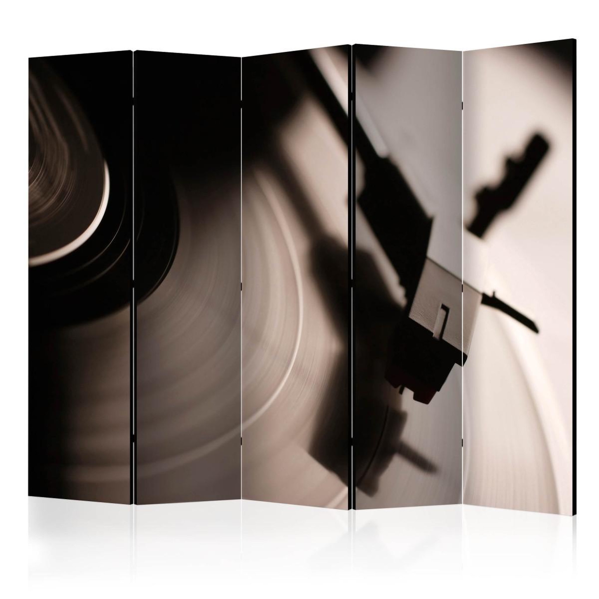Paris Prix Paravent 5 volets  gramophone & vinyl record  172x225cm
