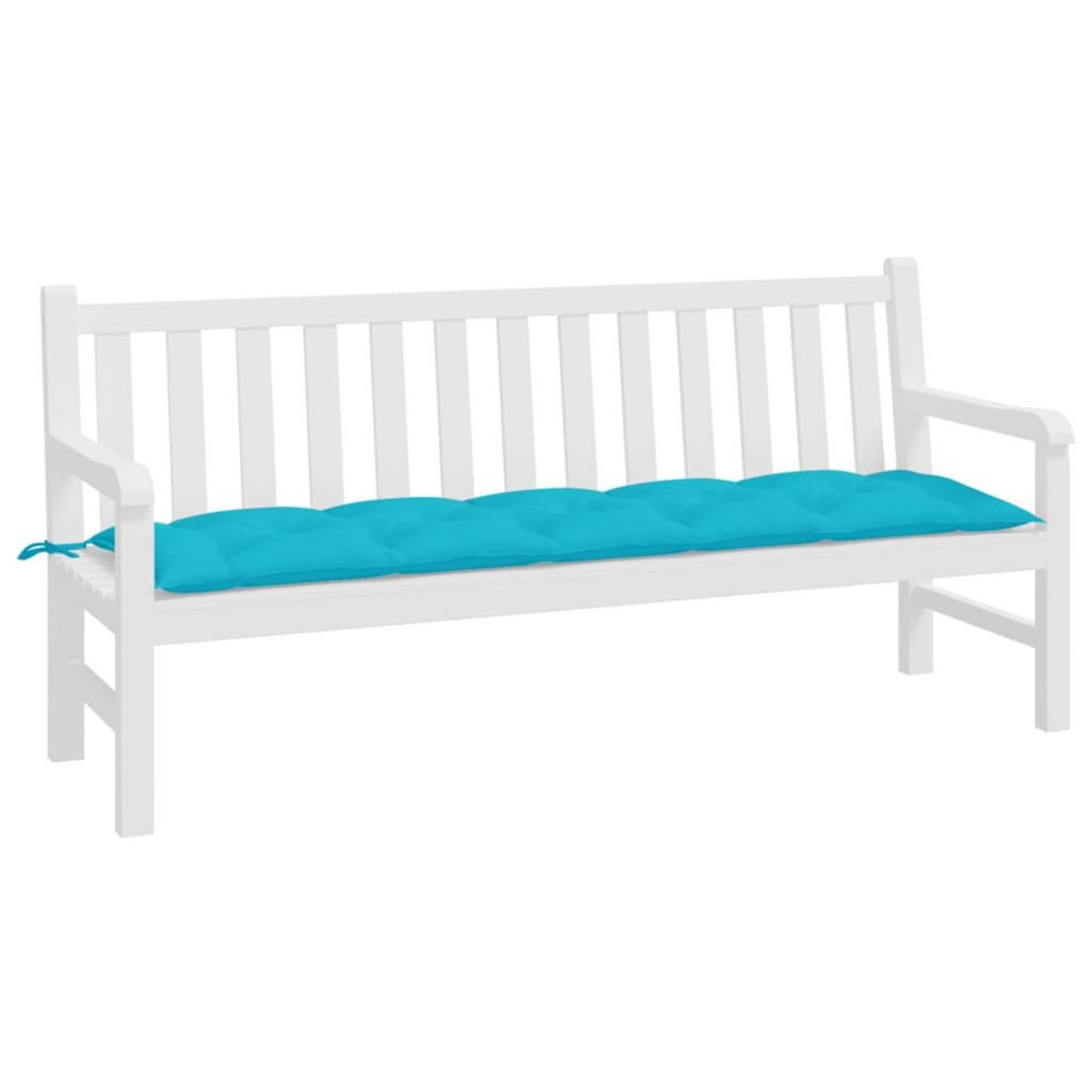 VIDAXL Coussin de banc de jardin turquoise 180x50x7 cm tissu oxford