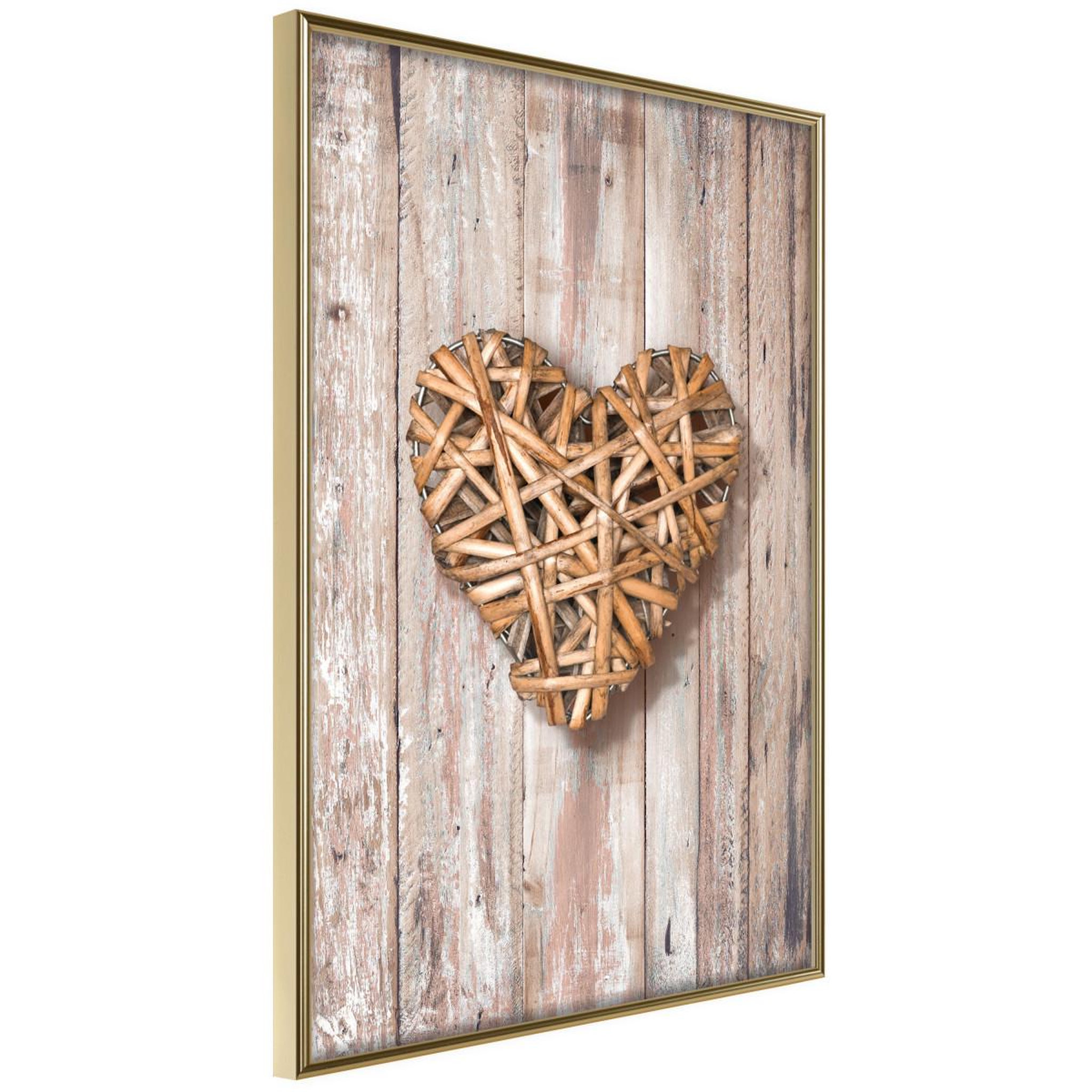 Voir la diapositive 1 : Paris Prix Affiche Murale Encadrée  Wicker Love