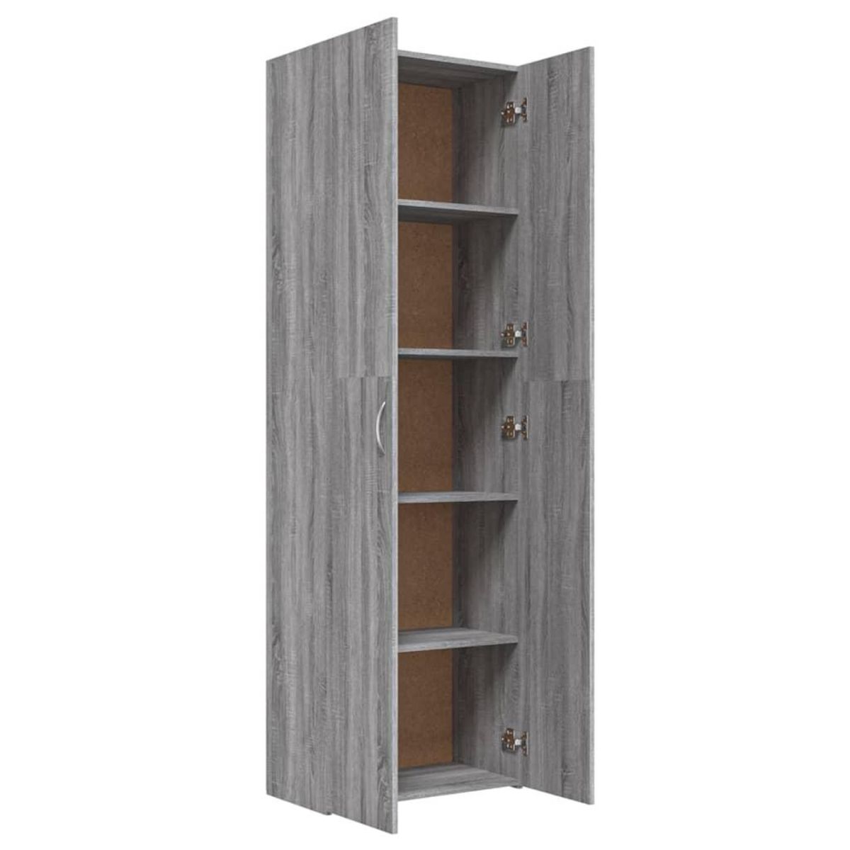 VIDAXL Armoire de bureau Sonoma gris 60x32x190 cm Bois d'ingenierie