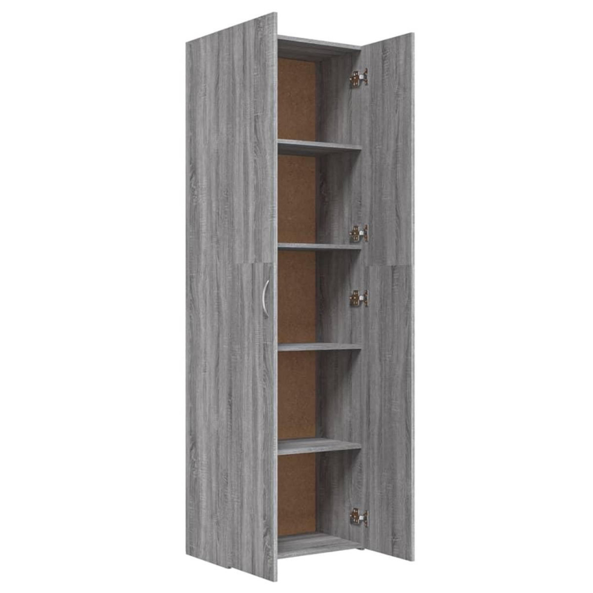 VIDAXL Armoire de bureau Sonoma gris 60x32x190 cm Bois d'ingenierie