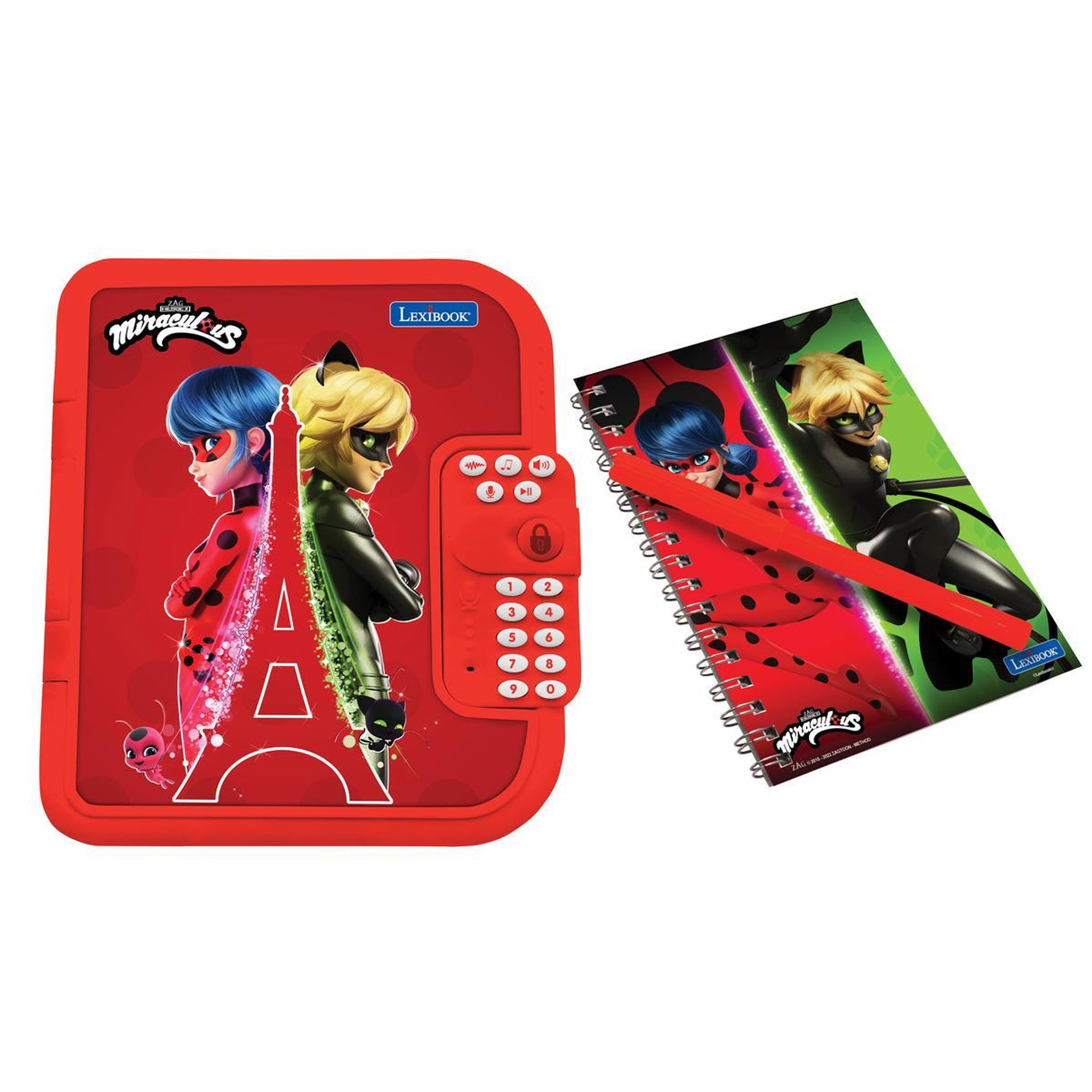 Lexibook Journal intime électronique avec coffre-fort Miraculous