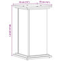 Voir la diapositive 6 : VIDAXL Support pour plantes chene sonoma 33x33x60 cm bois d'ingenierie