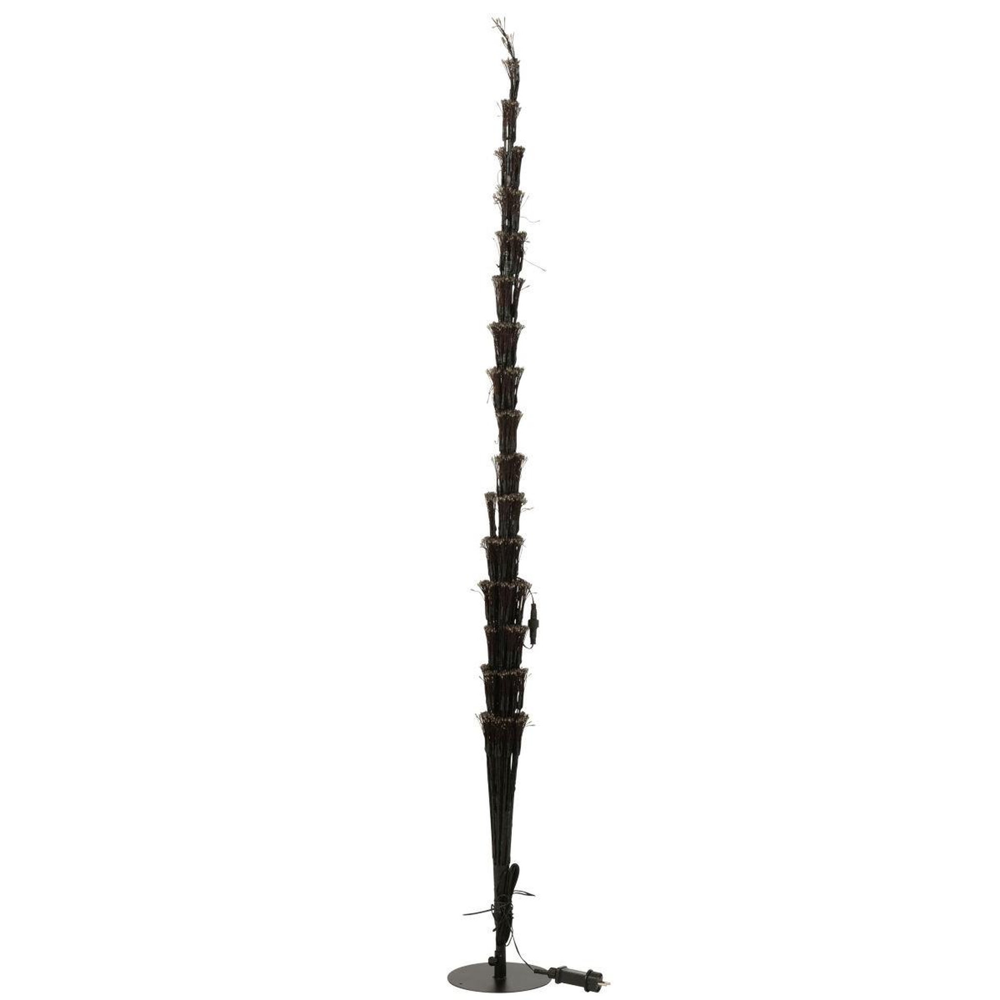 Voir la diapositive 5 : J-LINE Sapin à led en métal  grady  240cm noir