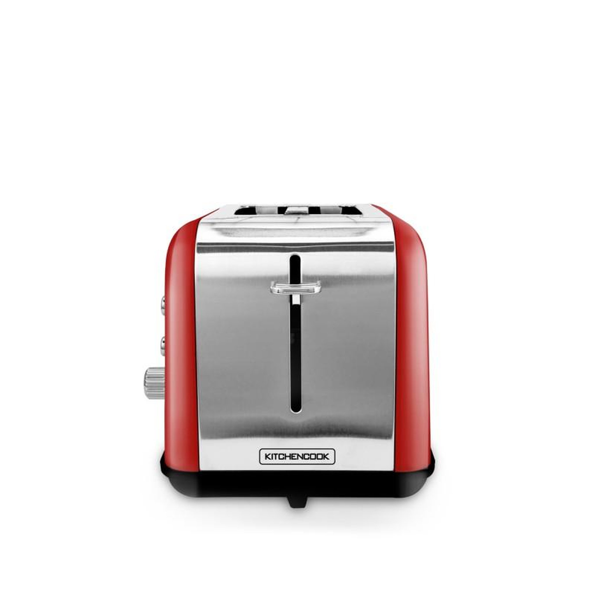 Voir la diapositive 3 : KITCHENCOOK Grille Pain Double Fente Avec Fenetre Toasteo Glass Red Kitchencook