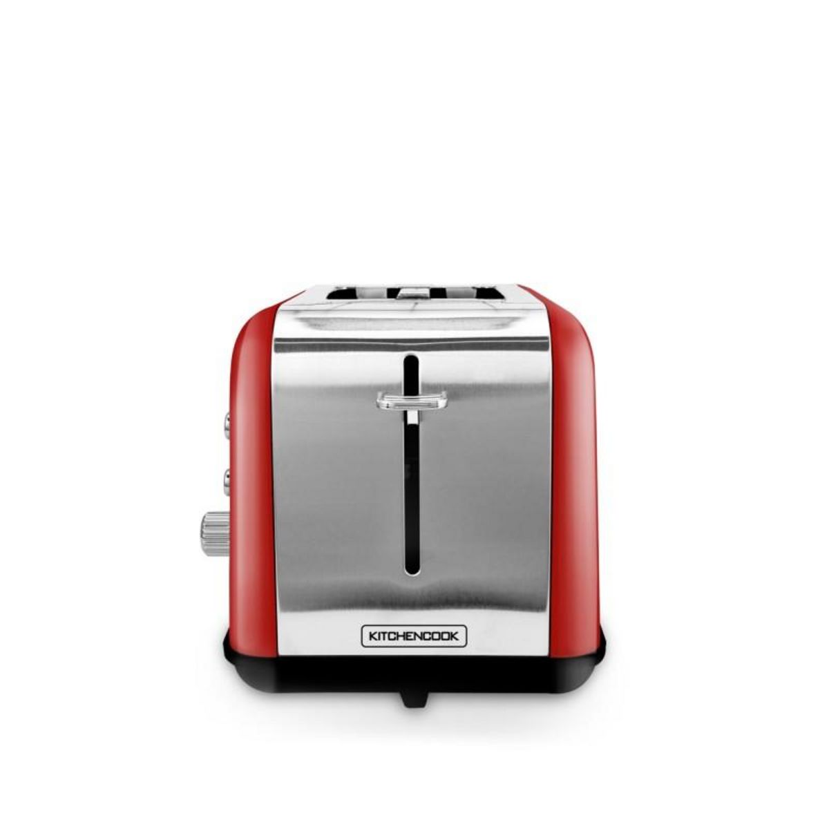 KITCHENCOOK Grille Pain Double Fente Avec Fenetre Toasteo Glass Red Kitchencook