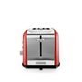 Voir la diapositive 3 : KITCHENCOOK Grille Pain Double Fente Avec Fenetre Toasteo Glass Red Kitchencook