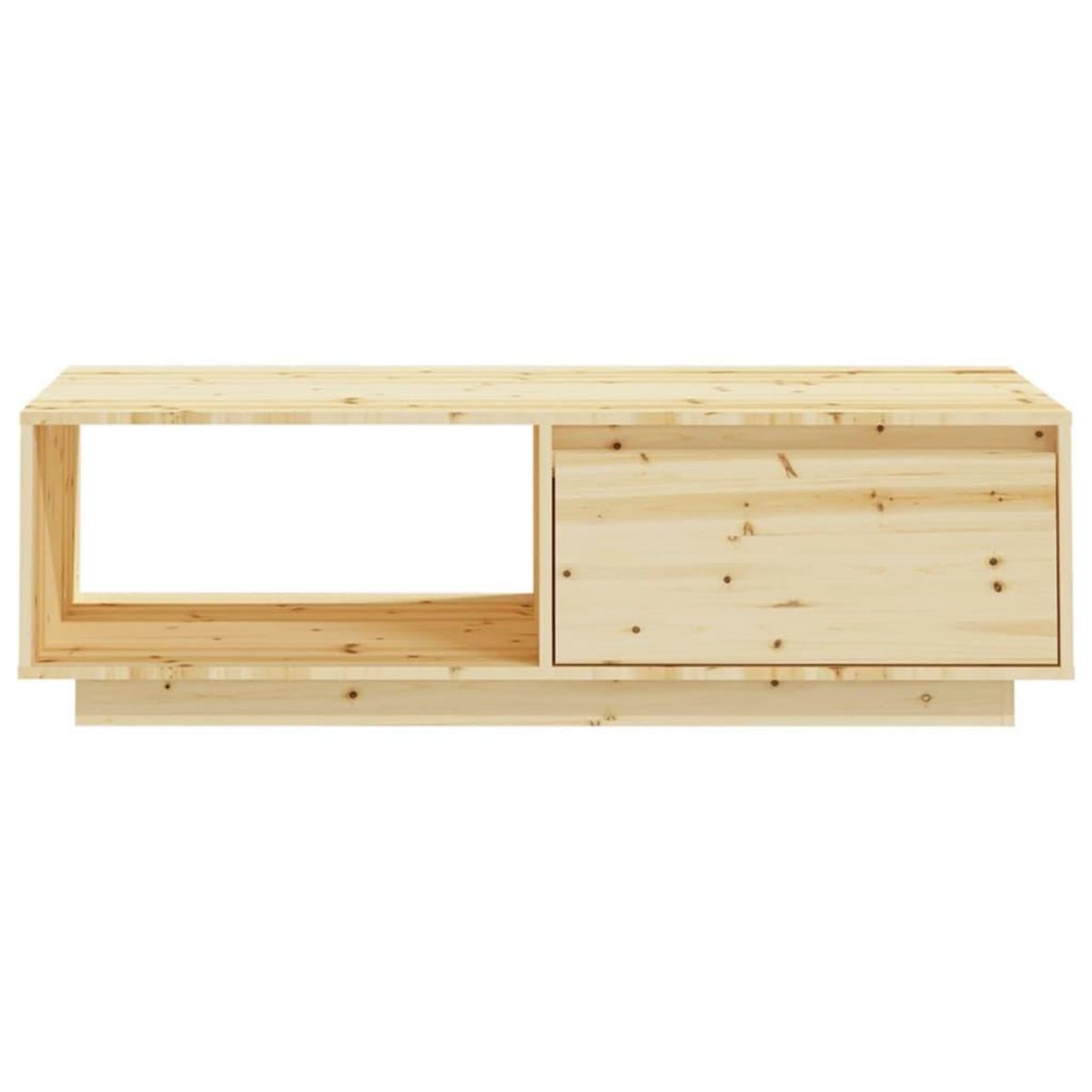 VIDAXL Table basse 110x50x33,5 cm bois de sapin massif