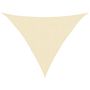 Voir la diapositive 2 : VIDAXL Voile d'ombrage 160 g/m^2 Creme 2,5x2,5x3,5 m PEHD