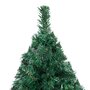 VIDAXL Arbre de Noël artificiel pre-eclaire et boules vert 180 cm PVC