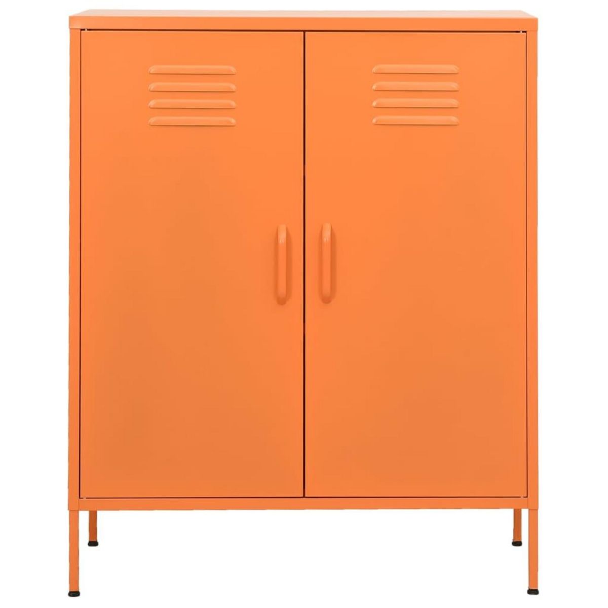 VIDAXL Armoire de rangement Orange 80x35x101,5 cm Acier
