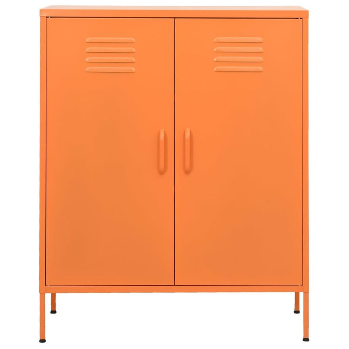 VIDAXL Armoire de rangement Orange 80x35x101,5 cm Acier