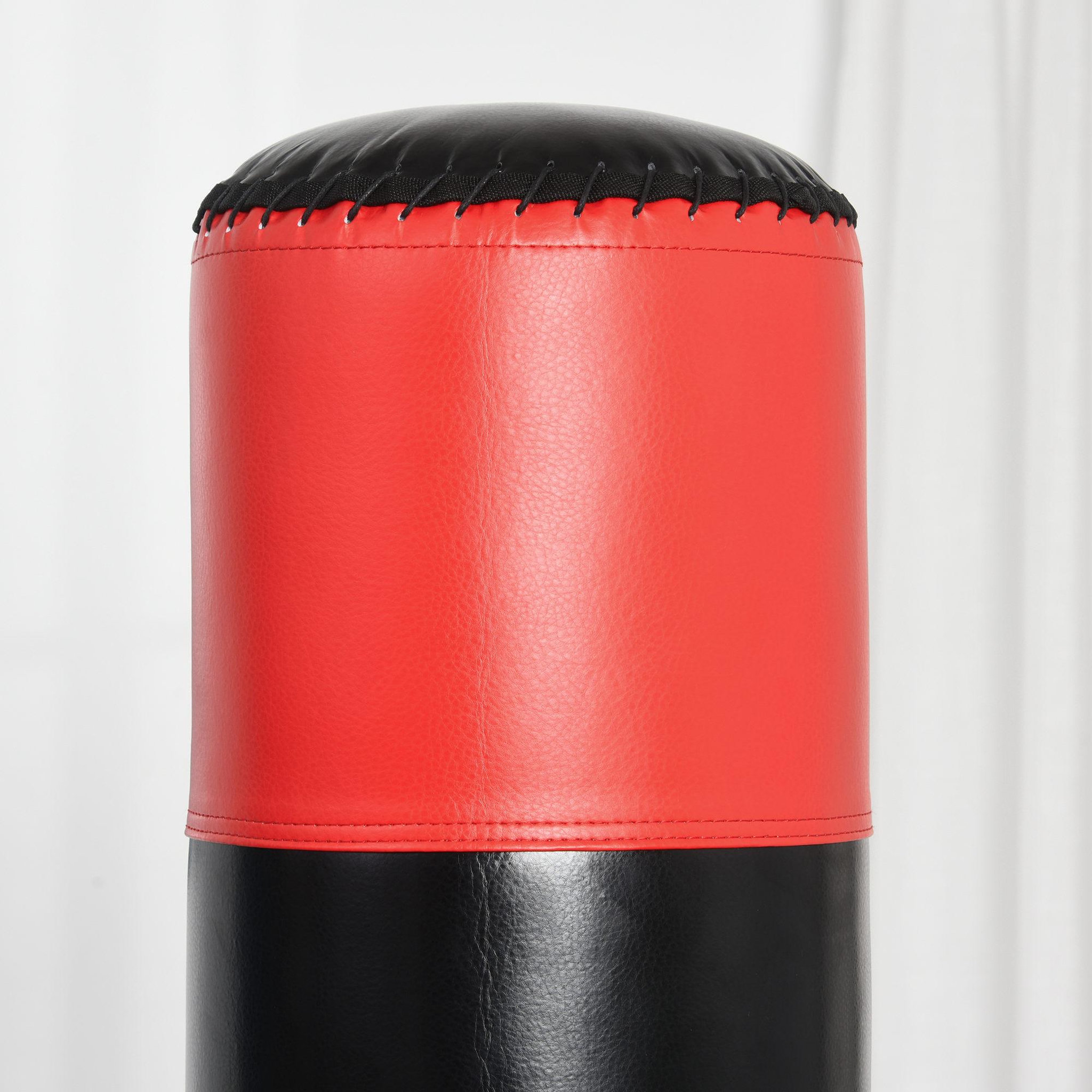 Voir la diapositive 6 : HOMCOM Sac de frappe boxe autoportant punching ball Ø 60 x 180 cm ventouses antidérapantes amortisseurs noir rouge