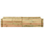 Voir la diapositive 2 : VIDAXL Jardiniere pour legumes Bois de pin impregne 197x100x40 cm