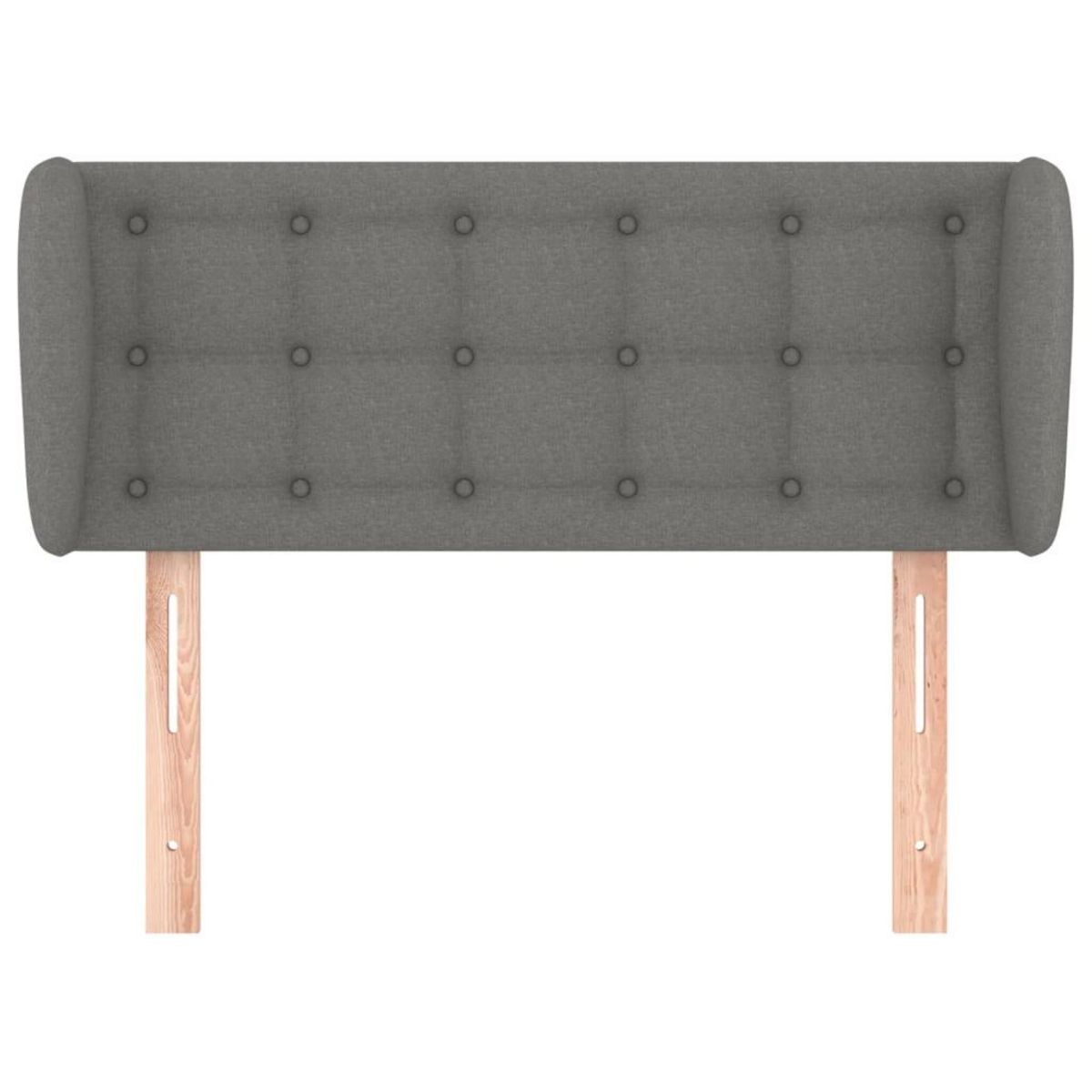 VIDAXL Tete de lit avec oreilles Gris fonce 103x23x78/88 cm Tissu