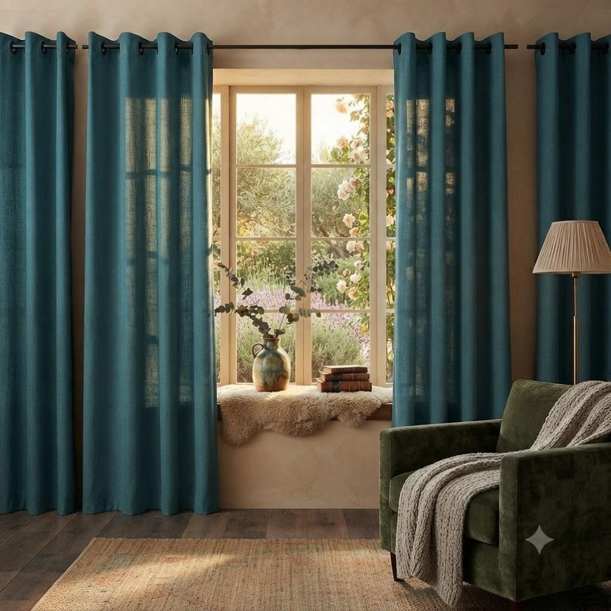 Voir la diapositive 6 : Eden Un rideau tamisant bea chiné design et moderne
