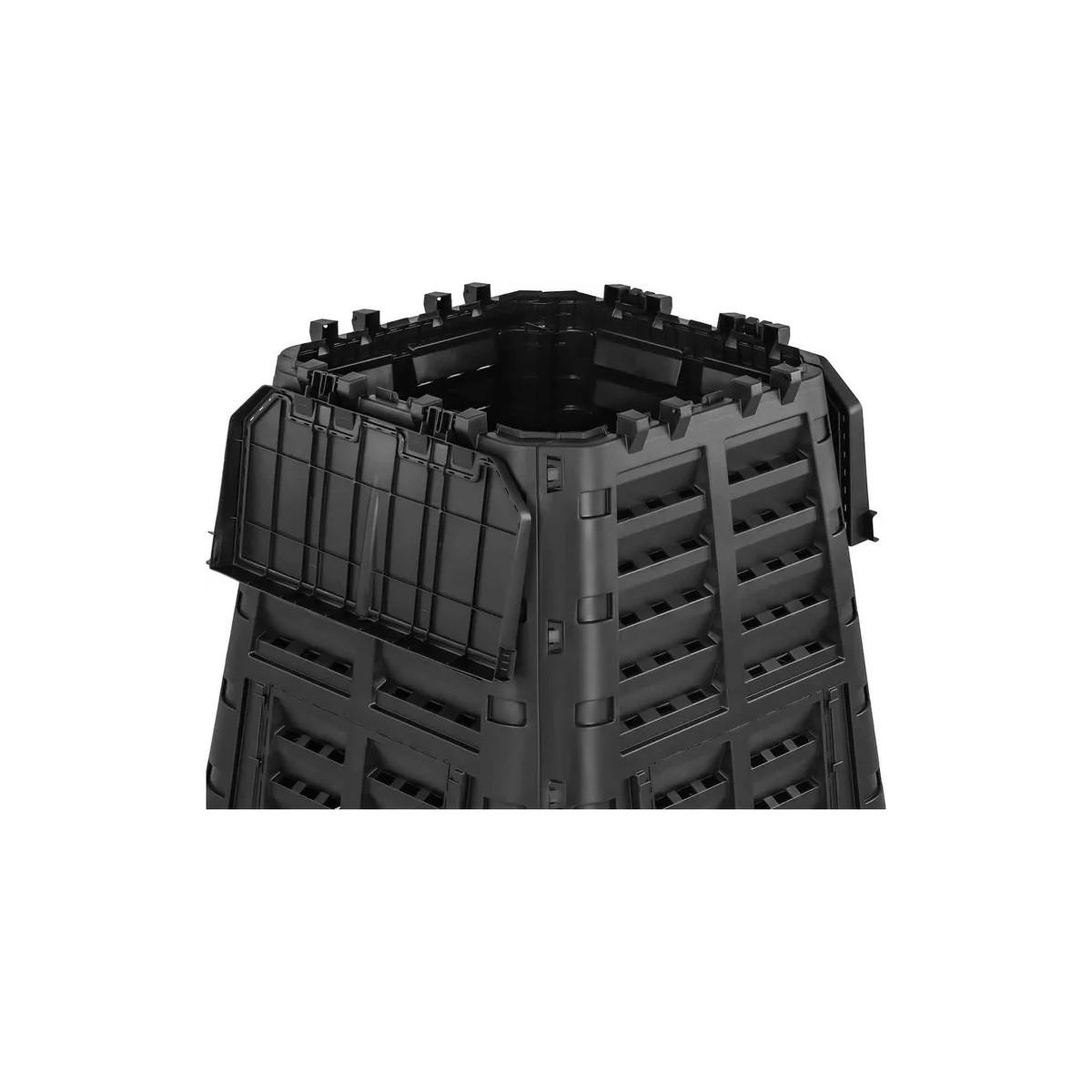Voir la diapositive 3 : BRIXO Composteur de jardin 740 litres 93,3 x 93,3 x h113 cm kompobox brixo