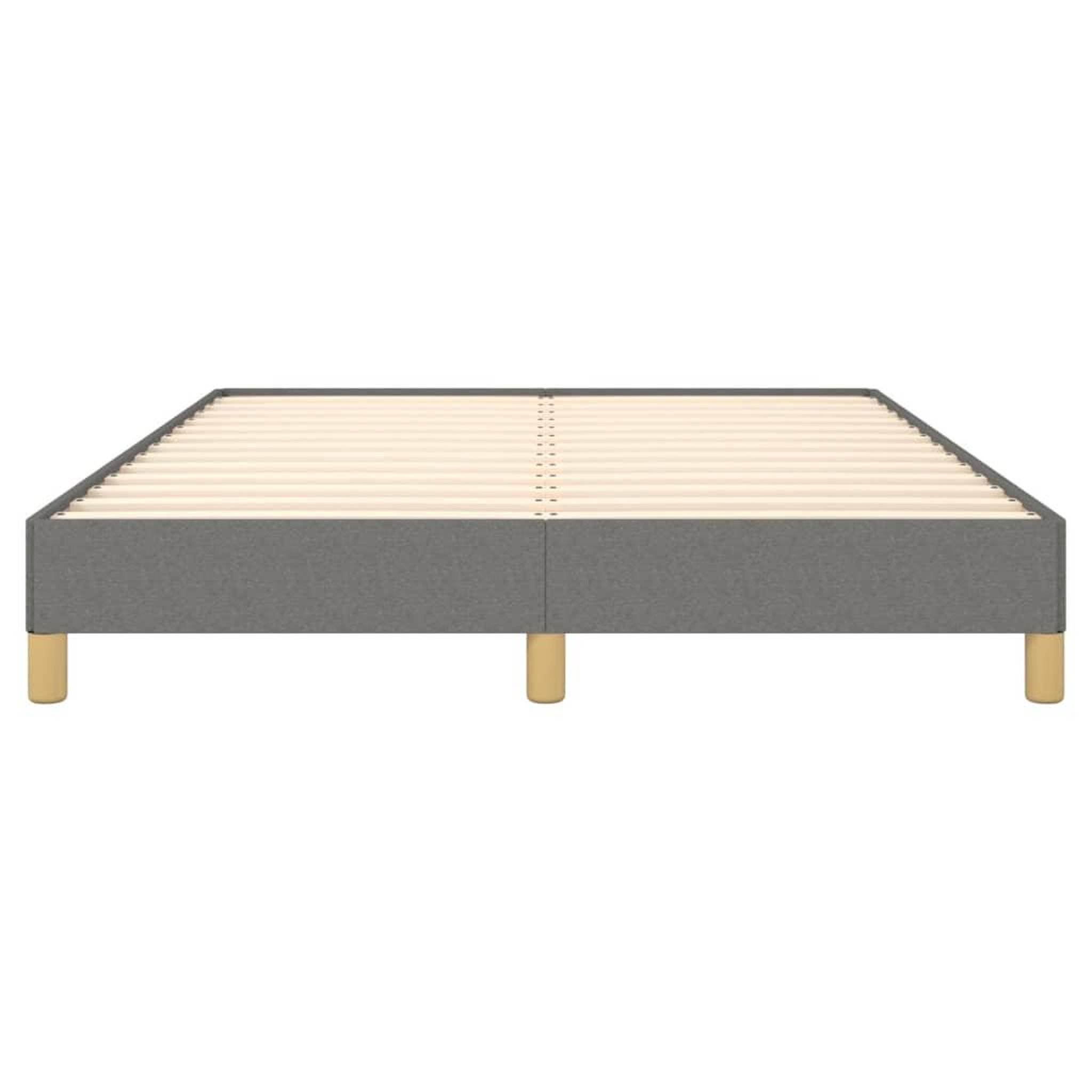 Voir la diapositive 5 : VIDAXL Cadre de lit sans matelas gris fonce 140x200 cm tissu
