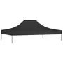 VIDAXL Toit de tente de reception 4x3 m Noir 270 g/m^2