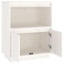 Voir la diapositive 5 : VIDAXL Buffet Blanc 60x34x75 cm Bois massif de pin