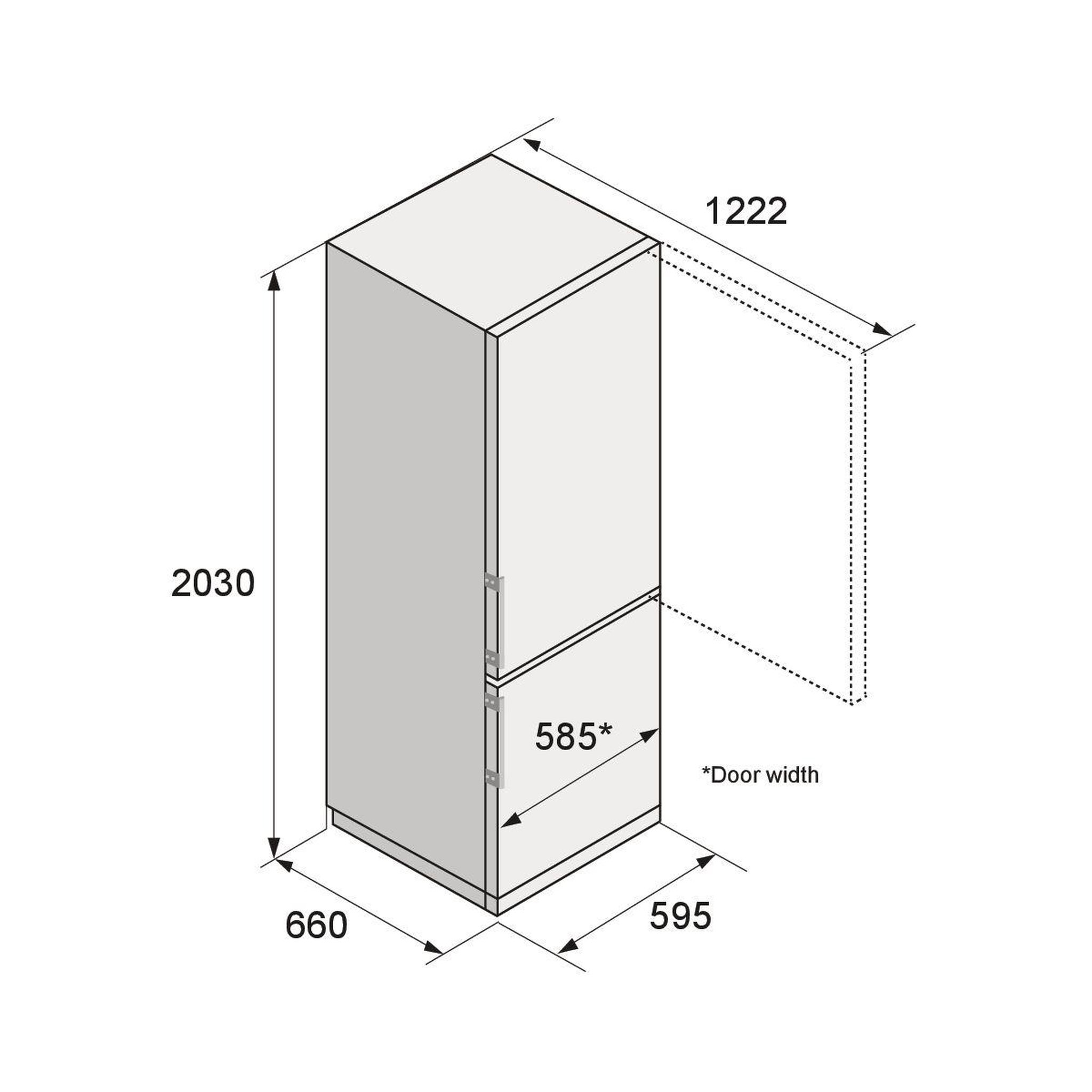 Voir la diapositive 5 : ASKO Réfrigérateur combiné RFC226RNBB1