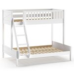 Paris Prix Lit Familial 3 Places  Scott  140x200cm Blanc