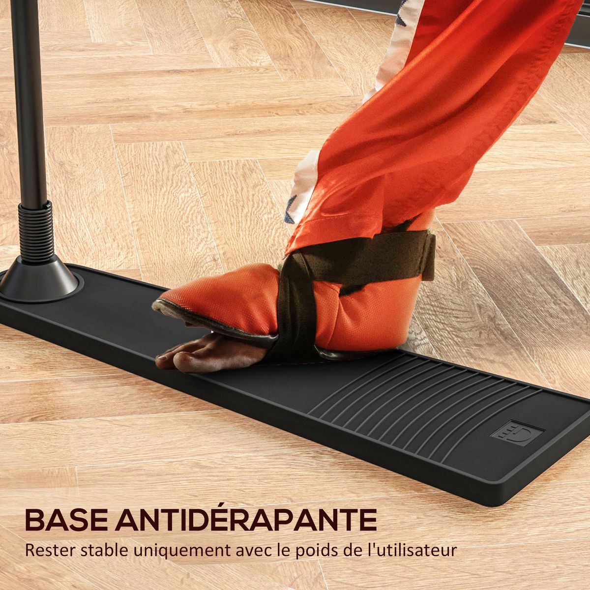 HOMCOM Punching ball autoportant hauteur réglable 70-105 cm gants pompe inclus