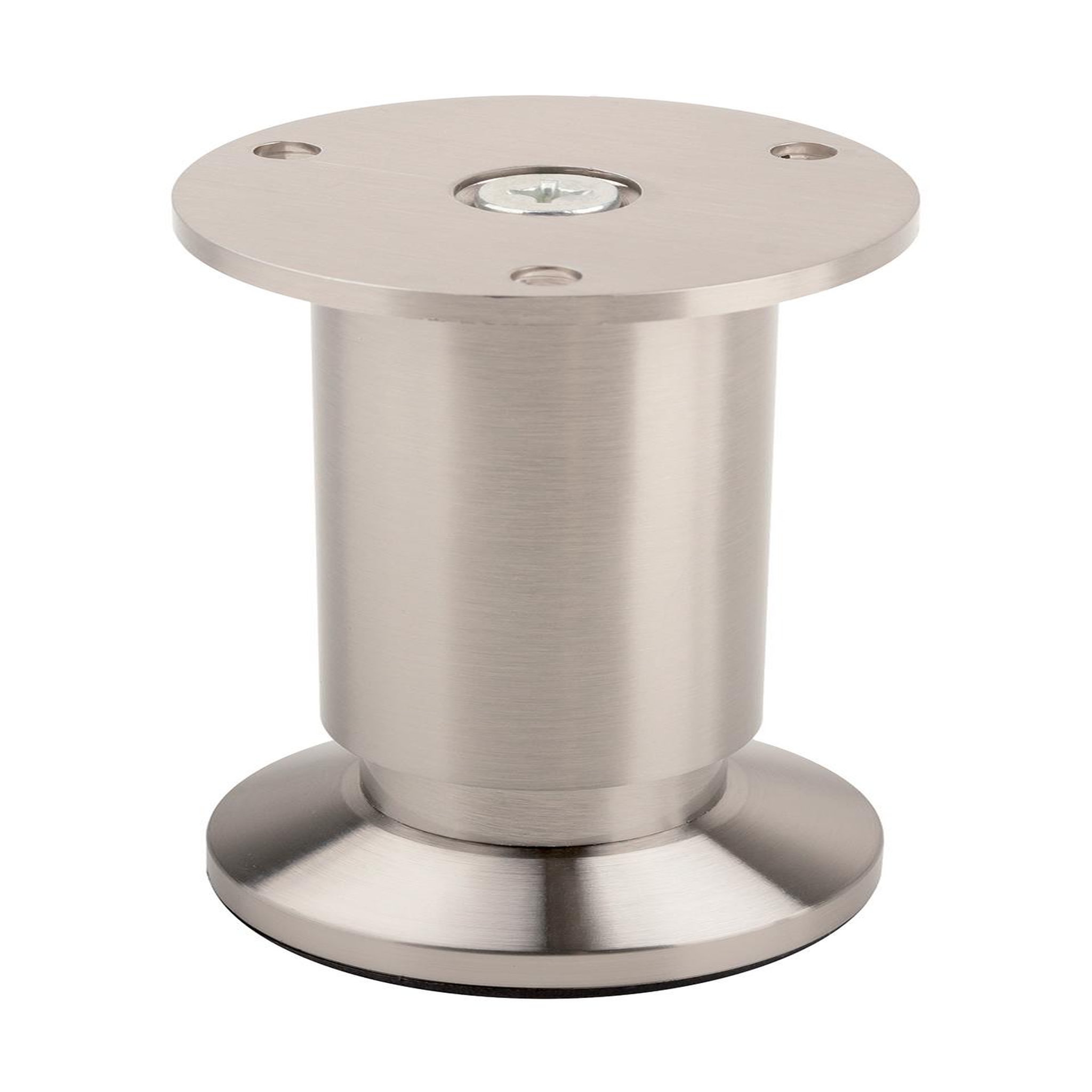 CENTRALE BRICO Pied de meuble fa005 80 mm réglable imitation acier inox