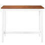 Voir la diapositive 2 : VIDAXL Table de bar Bois massif 108x60x91 cm