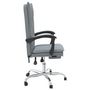 Voir la diapositive 4 : VIDAXL Fauteuil inclinable de bureau Gris clair Tissu