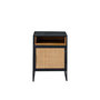 Voir la diapositive 3 : Paris Prix Table de Chevet Avec Porte  Rickey  59cm Noir & Naturel