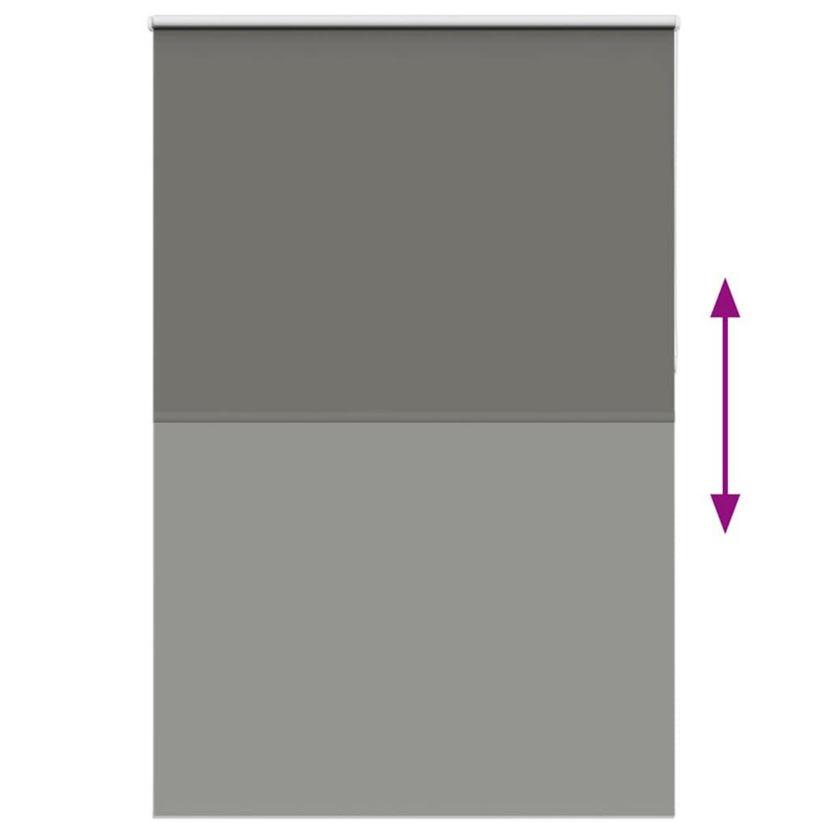 VIDAXL Store enrouleur occultant largeur du tissu 146,6 cm polyester