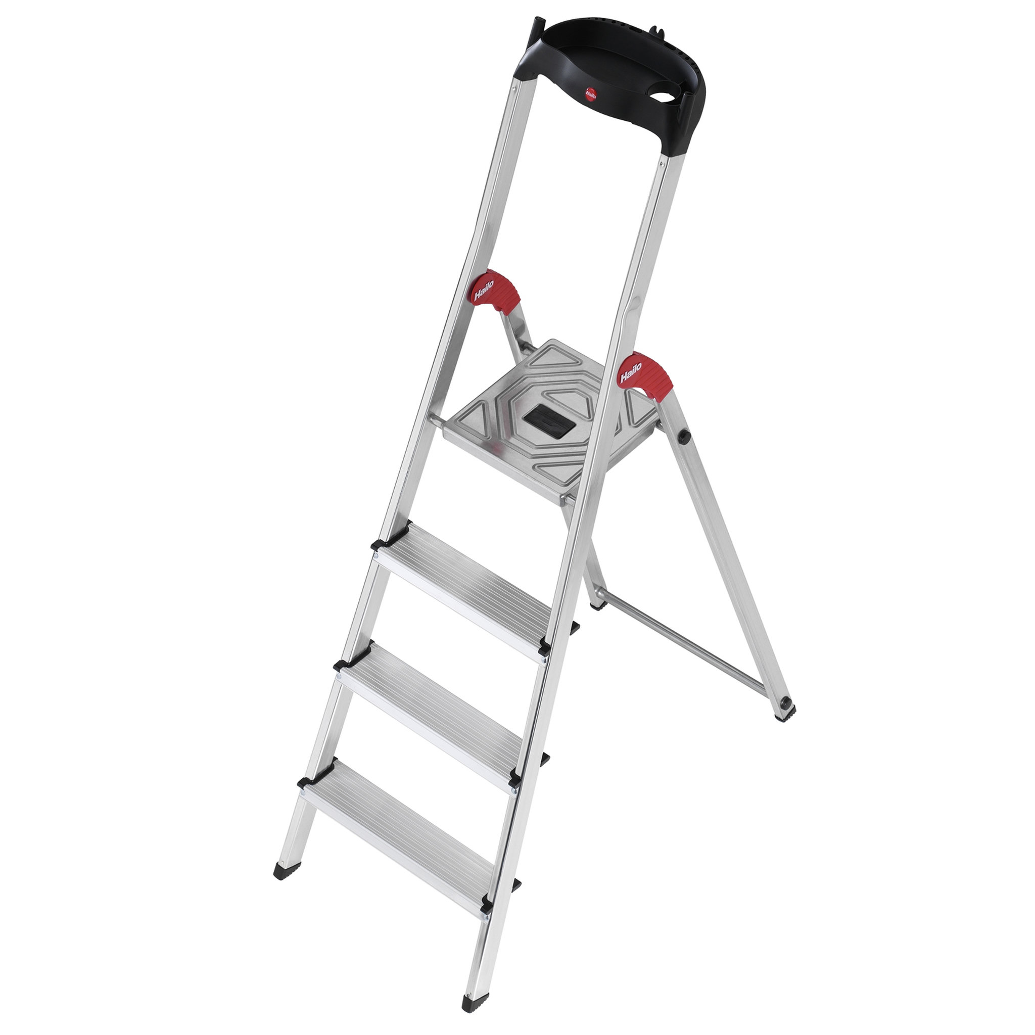 HAILO Escabeau 4 marches 2m60 en aluminium - L60