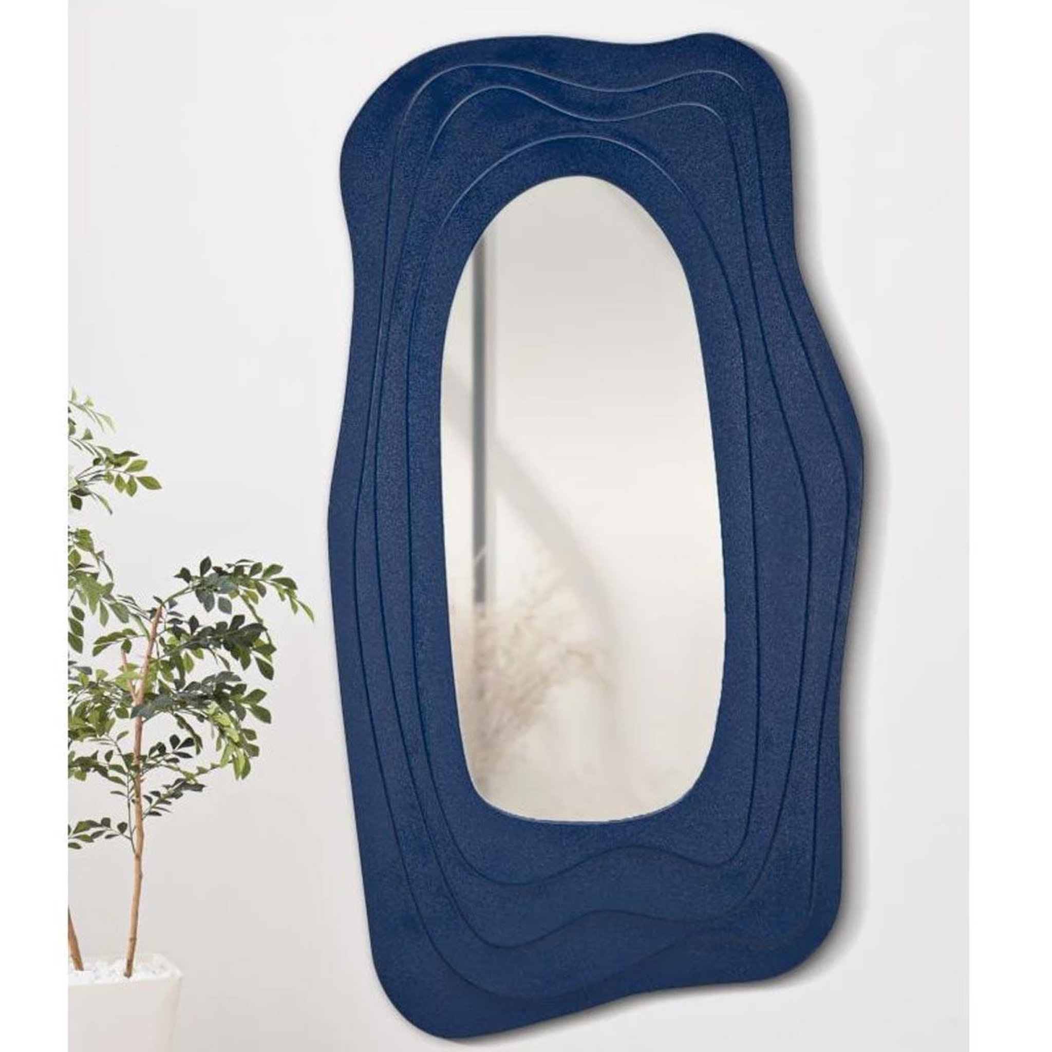 Voir la diapositive 6 : Paris Prix Miroir mural design  daphné  165cm bleu