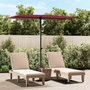 Voir la diapositive 1 : VIDAXL Parasol de jardin et mat en aluminium 2x1,5 m rouge bordeaux