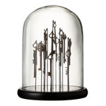 Paris Prix Cloche en Verre  Clés  30cm Marron