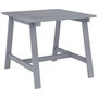 Voir la diapositive 1 : VIDAXL Table a dîner de jardin Gris 88x88x74 cm Bois d'acacia massif
