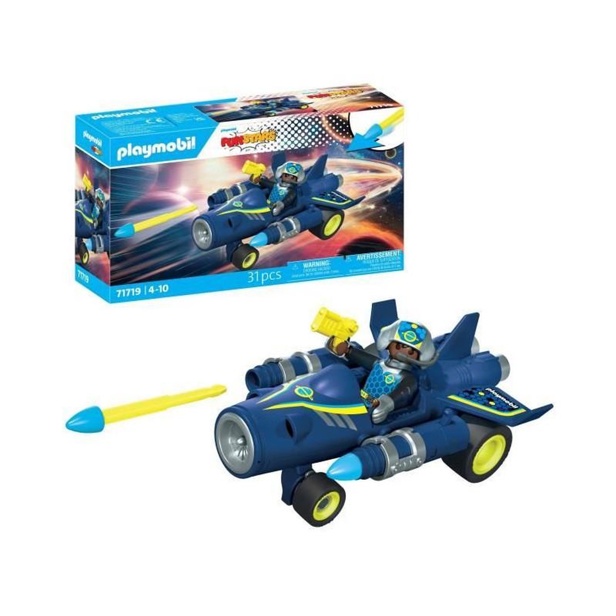 Voir la diapositive 3 : PLAYMOBIL Playmobil 71719 Kart vaisseau spatial, Funstars, 31 pieces, Des 4 ans