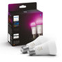 Voir la diapositive 1 : Philips Ampoule LED connectée HUE W&C E27 75W x2