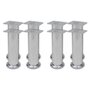 Voir la diapositive 1 : VIDAXL Pieds ronds de canape 8 pcs Chrome 180 mm
