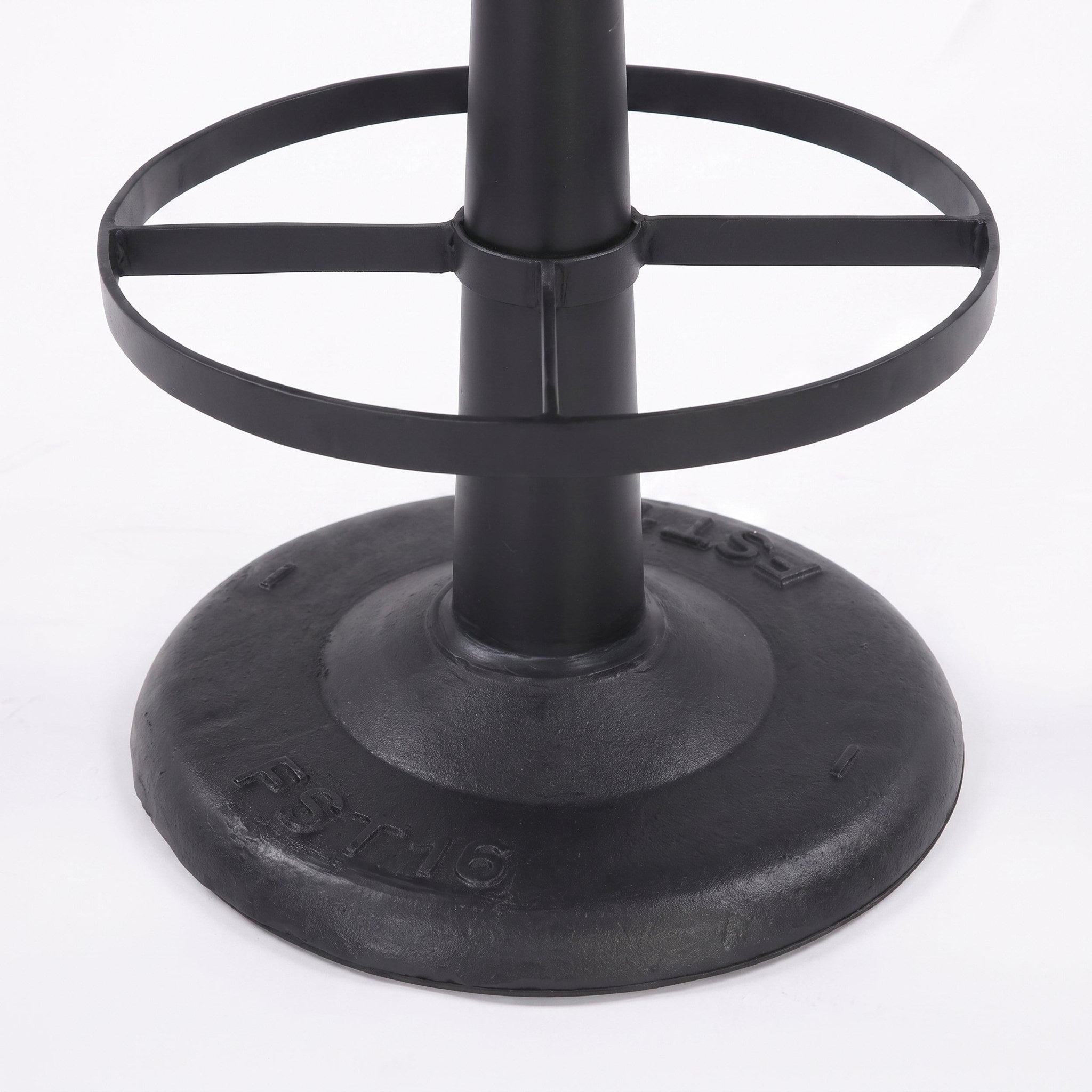 Voir la diapositive 3 : MAISON PAVANE Tabouret pour îlot central 65 cm en cuir de buffle marron foncé-lucien