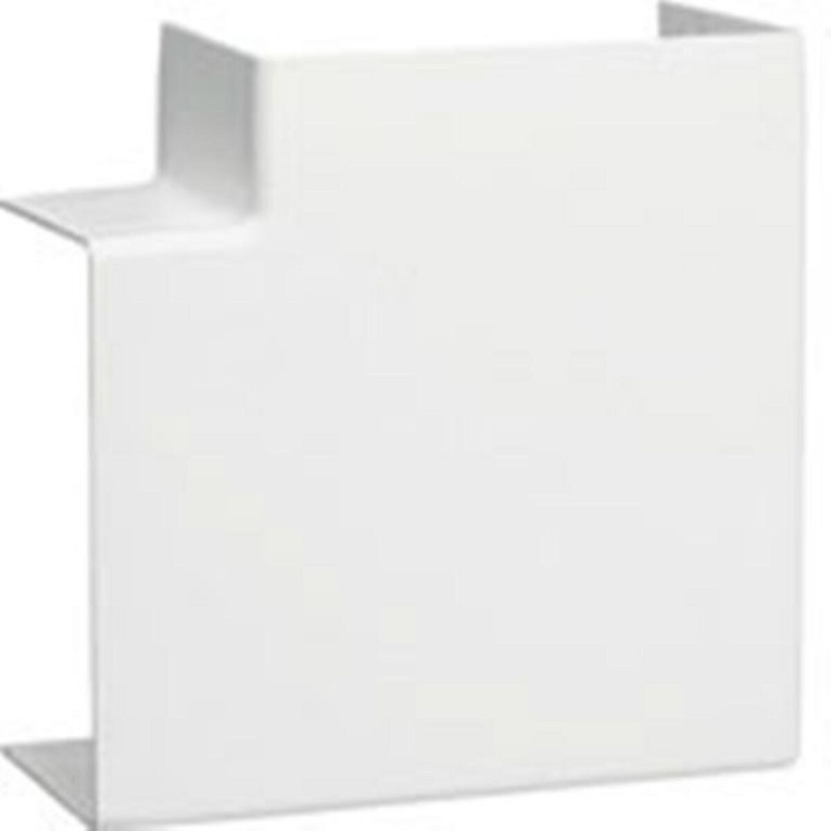 CENTRALE BRICO Angle plat blanc pour goulotte, H. 6.3 x P.4.5 cm