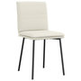 Voir la diapositive 3 : VIDAXL Chaises a manger lot de 6 creme velours