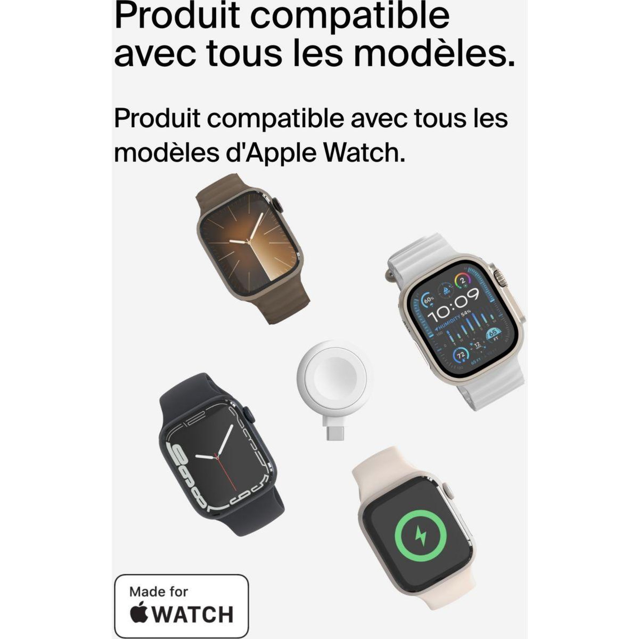 Voir la diapositive 4 : Belkin Chargeur dongle de charge rapide pour apple watch